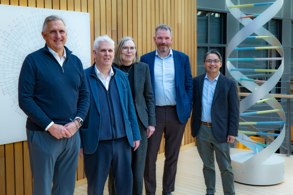 Bob Bradway with the leadership team of Amgen deCODE genetics.